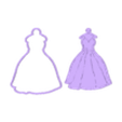 VESTIDOcasamiento.stl MARRIED WEDDING DRESS DRESS DRESS BALLERINA CUTTERS COOKIE CUTTERS COOKIE CUTTERS COOKIES COOKIES CUTTERS COOKIES