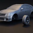 12.jpg Cadillac CTS-V Wagon 2 versions stl for 3D printing