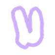 U_Ucase.stl naruto - alphabet font - cookie cutter