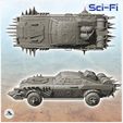 5.jpg Post-apo car with spikes and machine gun (16) - Future Sci-Fi SF Post apocalyptic Tabletop Scifi