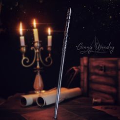 Ginny.jpg STL file GINNY WEASLEY WAND - HARRY POTTER・3D printing design to download