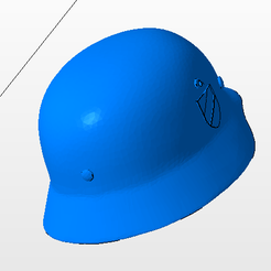 8.PNG Free OBJ file German SS helmet・3D printer model to download, NICOCO3D