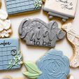 bride-to-be.jpg 5 sizes - Bride to be Script Engagement Shower Cookie Cutter - SHARP cutting edges - So Versatile!