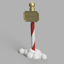 North_Pole_.png Fichier STL gratuit Le pôle Nord・Modèle pour impression 3D à télécharger