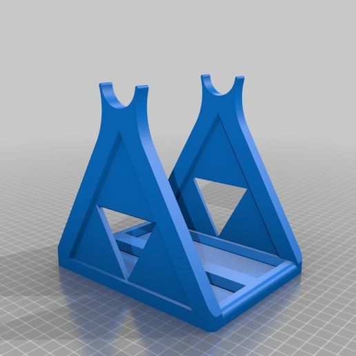 117114af9e9f4142ebc733f1db0f3e9a.png STL-Datei Zelda triforce themed Spool Holder kostenlos・Design für 3D-Drucker zum herunterladen, KidBob