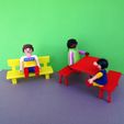 DSC06583.JPG Free 3D file Playmobil Bench and Camping Table・3D printer model to download, LaWouattebete