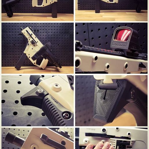 ✋ Kriss Vector Hand Stop, Picatinny Mount・Free 3D File for