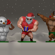 Composicion-cults.png Muscled Merry Christmas Pack - (Santa-Reindeer-Snowman)