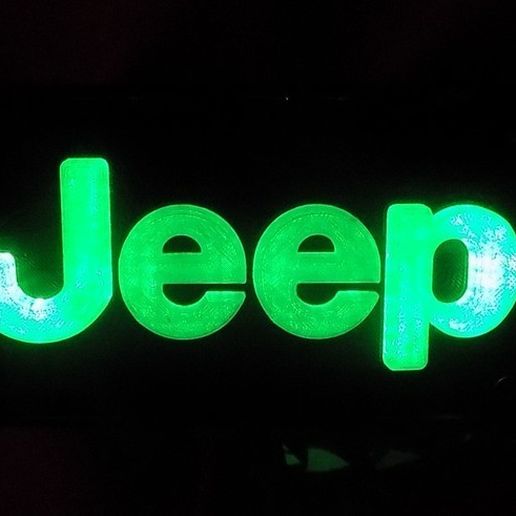 2_display_large.JPG Download free STL file Jeep Emblem LED Light/Nightlight • 3D printing template, Balkhagal4D