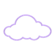 Nube 7.5cm v2.stl Вырубка для печенья в виде облака