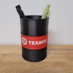 Texaco.jpg STL file Texaco Oil Barrel・3D printer design to download