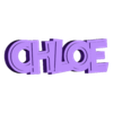 Chloe 3D Text Sculpture.obj Chloe 3D Text Sculpture – Custom Name Art – Printable Monogram Decor