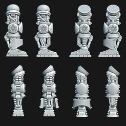 Views.jpg Download file Poseable SM Mechanical Leg • 3D printing template, Red-warden-miniatures
