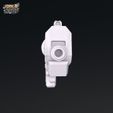 04-wrung-cyberpunk-revolver-scifi-front-view-gun.jpg Wrung 01 Cyberpunk Revolver Prop STL 3dmodel