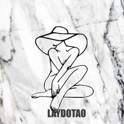 Sin-título.jpg WOMAN NUDE WOMAN NUDE SHADOW HAT BODY BODY Wanddekoration