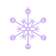 Copo de nieve 3.stl Snowflake skull 2
