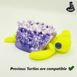 IMG_16802.jpg Cute Articulated Turtles #3 - Swappable & Customizable Shell - Print in Place - No Supports