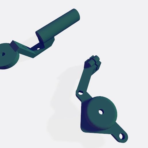 1/6th scale Sherman Tank Commander's Traverse Control print 3D model