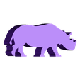 rhino2.stl Rhino Meeple Token for Board Games