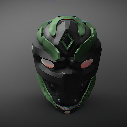 👾 Cyberpunk Mask – Futuristic Tech Decorative Mask 3D Printable Model ...
