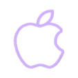 Apple cookie cutter.stl Вырубка для печенья в виде яблока