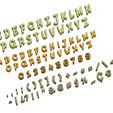 assembly6.jpg STL file Letters and Numbers Indiana Jones Letters and Numbers | Logo・Model to download and 3D print