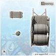 4.jpg Medieval equipment set with cart, crate and axe (1) - Medieval Gothic Feudal Old Archaic Saga 28mm 15mm