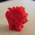 Capture_d_e_cran_2016-07-27_a__10.28.05.png Free STL file funny shisa -closed mouth-・3D printing model to download
