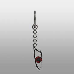 full-itachi-keychain-rounded-1.1.jpg 3D file itachi's sharingan keychain・3D printer model to download, PedroBTeixeira