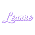 text_second.stl "Leanne" Name Script Lightbox, Led lamp