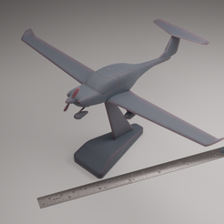 DA40-3.png STL-Datei Diamond DA40 Diamond Star Leichtflugzeug・3D-druckbare Vorlage zum herunterladen