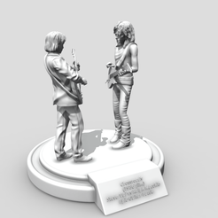 1.png 3D file Steve Vai vs Ralph Macchio 3D printing・Design to download and 3D print