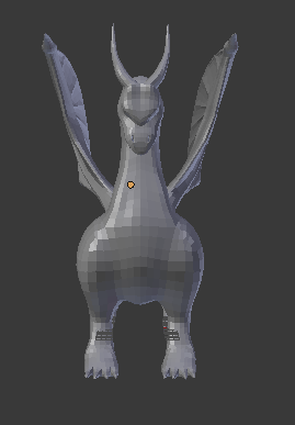 low poly dragon