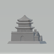 4.png Porte de la ville chinoise, ancien bâtiment, pavillons Modèle d'impression 3D