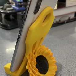 IMG_0316.jpg Archivo STL SOPORTE CELULAR DE GIRASOL・Diseño para descargar y imprimir en 3D