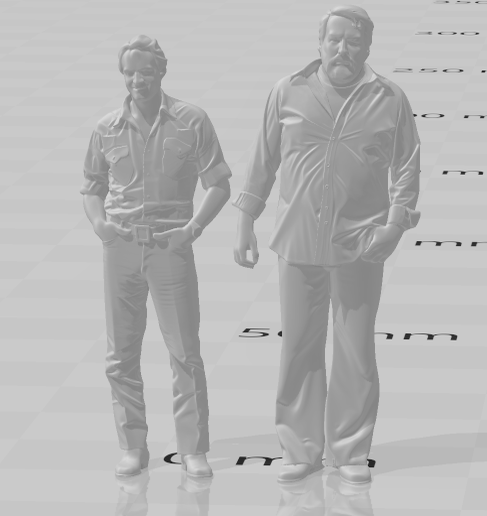 Placa De Chapa 3D Bud Spencer & Terence Hill 45x45 Cm