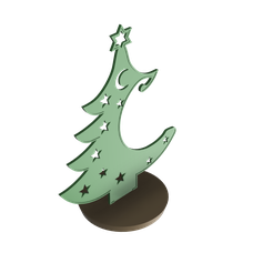 Arbolito-Porta-Bola-v4.png STL file Christmas tree for decoration ball・3D printing template to download