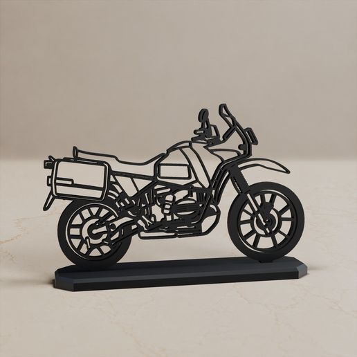 BMW R 100 GS PARIS-DAKAR MODELL STAND DECOR