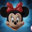 4.jpg MINNIE MOUSE MASCOT-HELMET/ MICKEY BOBBLE HEAD