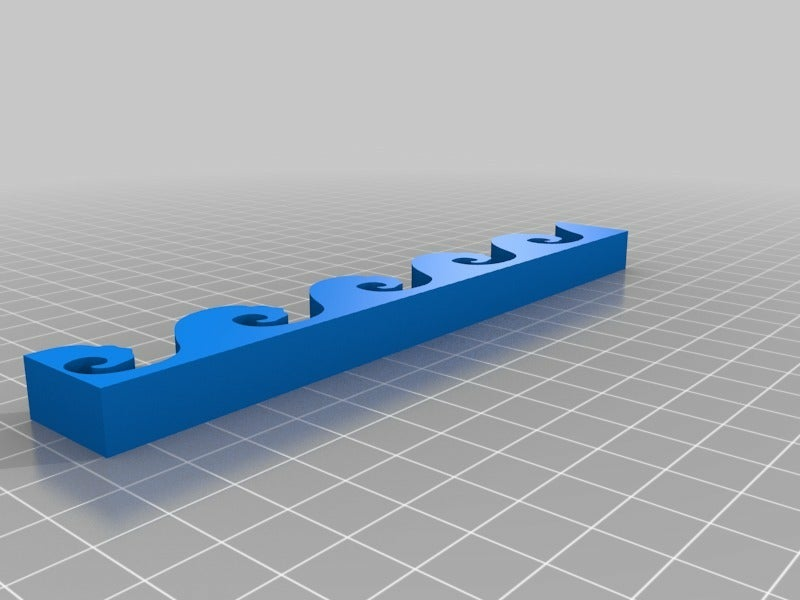Free STL file Waves Decoration・3D print design to download・Cults