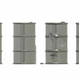 Barrel-tank-03.jpg Diorama accessories kit scale 1:35 new and damaged barrels and tank