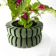 misprint-8514.jpg The Griva Planter Pot with Drainage | Tray & Stand Included | Modern and Unique Home Decor for Plants and Succulents  | STL File