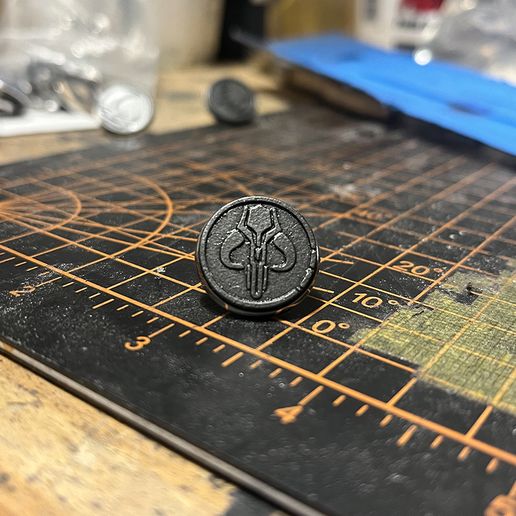 🧷 Mythosaur Signet, for 18mm Blank Lapel Pin・Free STL File for ・Cults