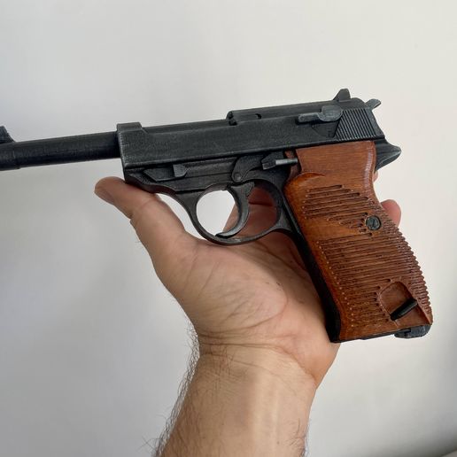 Walther P38 / Mauser P38 pistol grips antique copper plastic