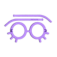 FINAL for upload with logo.stl Free STL file Lashes Glasses・3D print design to download