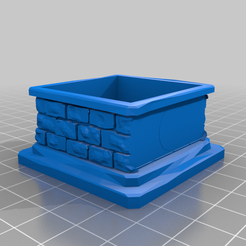 28mm_mini_case_plinth_nameplatespace.png Free STL file 28mm mini plinth remix; featuring name plates・3D printable design to download