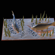 carp-scenery-45cm-11.png two carp scenery in underwather for 3d print detailed texture