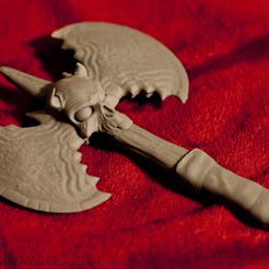 MV_AXE_3DPRINT2015.jpg Fichier 3D Hache de combat de Marco Valenzuela・Objet imprimable en 3D à télécharger