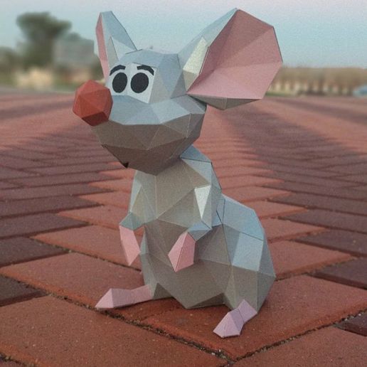 🐁 MOUSE・ 3D File for Papercraft & Origami・Cults