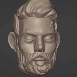 Rahul7.jpg Fichier STL gratuit Malum Caedo (Rahul Kohli) Tête sans casque・Modèle imprimable en 3D à télécharger